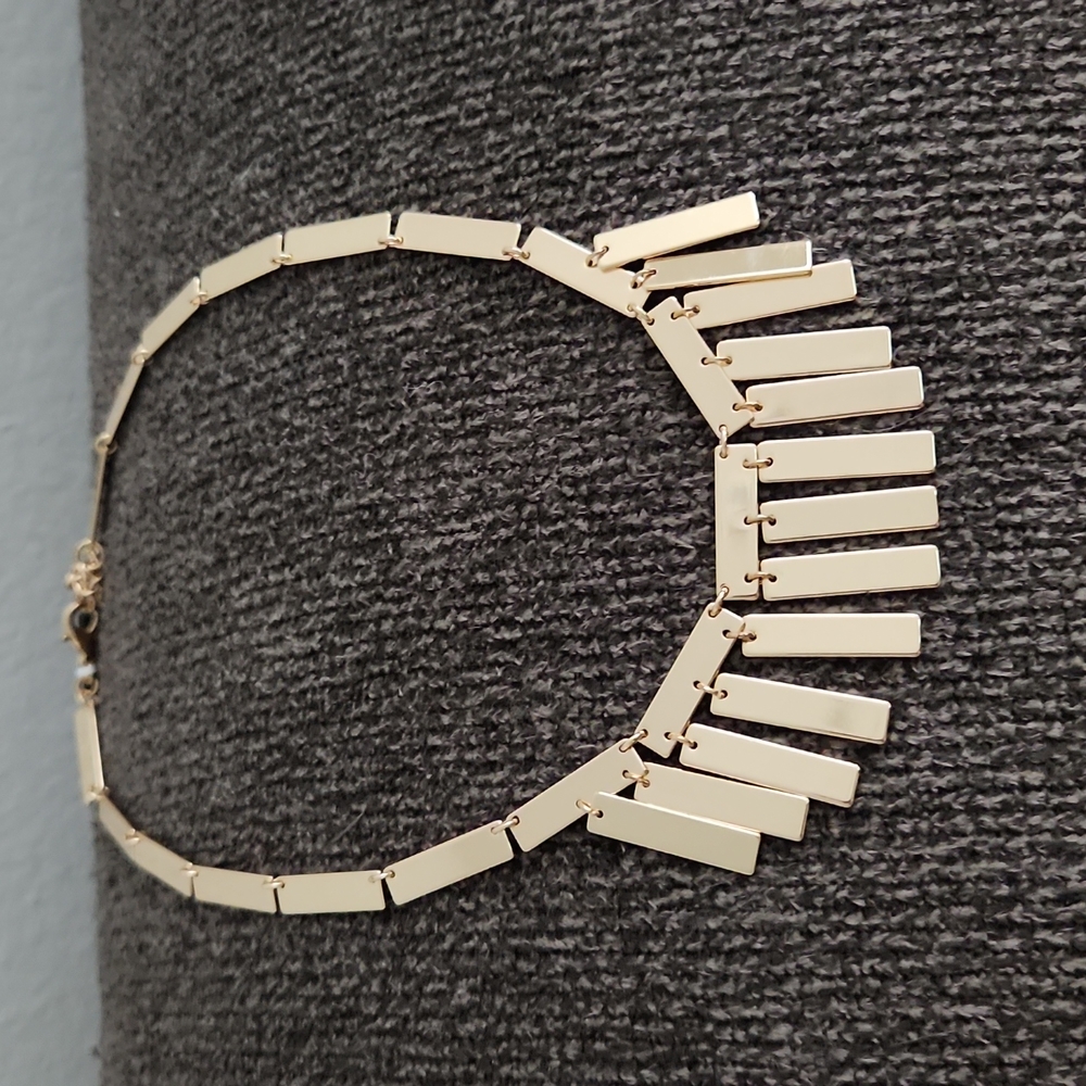 Alfani Gold-Tone Tablet Statement Necklace